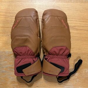 Dakine Galaxy Gore Tex Ski/Snowboard Mittens - Ladies Size 7.5 - in Caramel/Rose